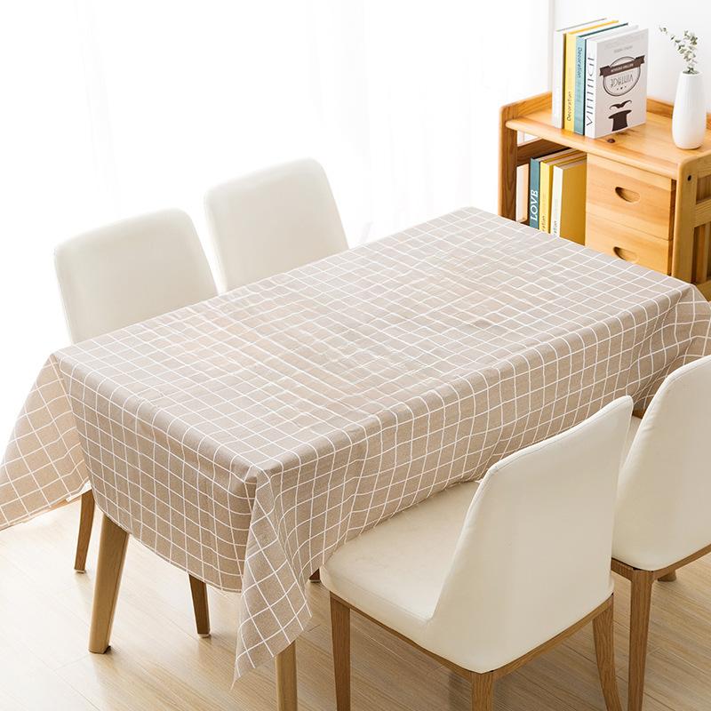 Non Washable Waterproof Oil Resistant and Heat-resistant Tablecloth with Grid Pattern Disposable Tablecloth PEVA Decoration
