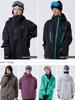 Ashgleem Snowboard and Size Snowboard Ski Snow Jacket Jacket, 3-Layer, Full-Seam Stretch, Men's Women's, NOTJ-310 BKTQ, L, Snowwear, Wear, Wear, Top,
