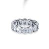 Tani by Minetani Oval Cut Eternity Ring Silver   Ms4r004q
