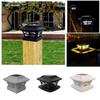 Solar Post Lantern With Led Light For Garden Pathway Outdoor Yard Decor