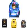 Wzór Roblox Plecak Szkolny dla Dzieci z Gwiaździstym Tłem i Dużą Pojemnością