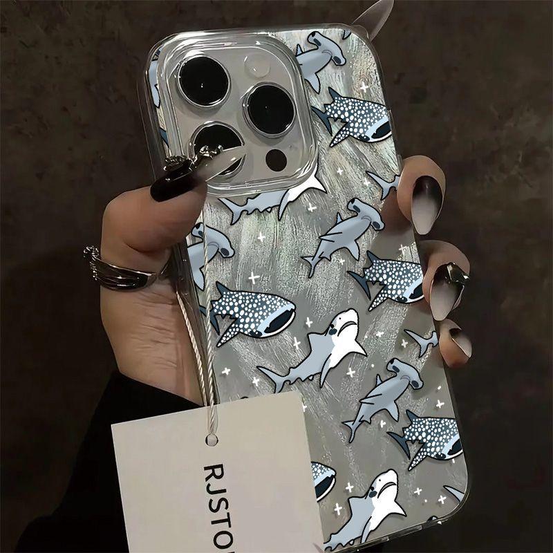 Mode Ocean Star Hai Handyhüllen für 17 16 15 Pro Max 14 13 12 11 16E iPhone Air Senior Federgaze Bumper Cover