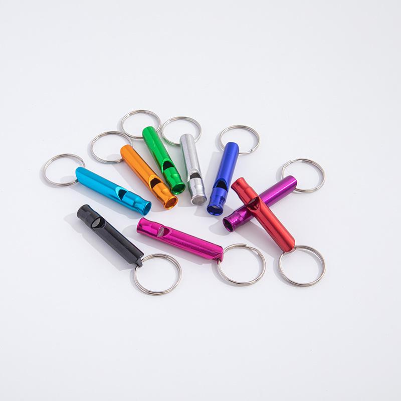 Outdoor Aluminum Alloy Survival Whistle for Training and Referee Use