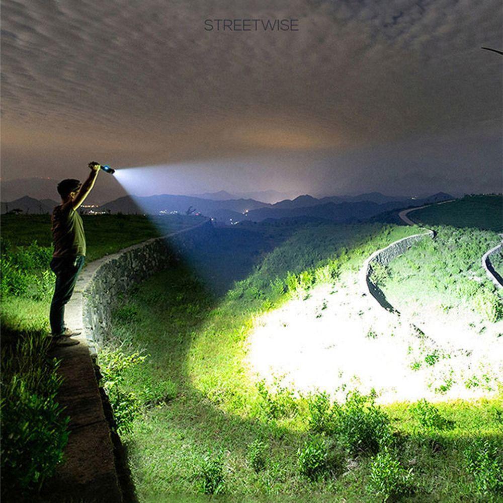 USB Rechargeable Emergency Torch Portable Pocket Camping Light Mini LED Flashlight Outdoor