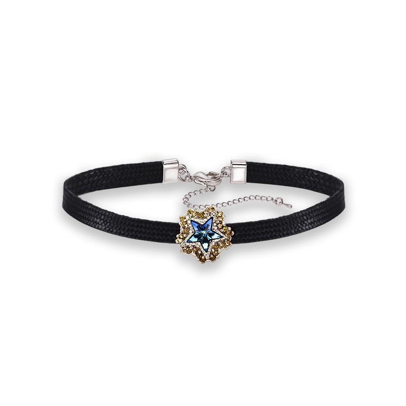 Korean Black Choker Necklace for Women - Fresh Clavicle Chain, Short Neckband Jewelry