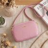 Korean Small PU Leather Crossbody Bag  New Designer Luxury Shoulder Square Bag
