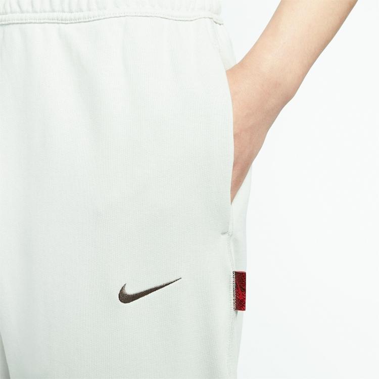 Nike Serie Cny As M Nsw Ft Jogger Año de la Serpiente Edición Limitada Color Sólido Cómodo Puño Pantalones Casuales Hombre bottoms Blanco IB5806072