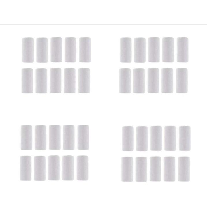 50-Pack 10x4cm Mini White EPS Hard Foam Rod/Cylinder Craft