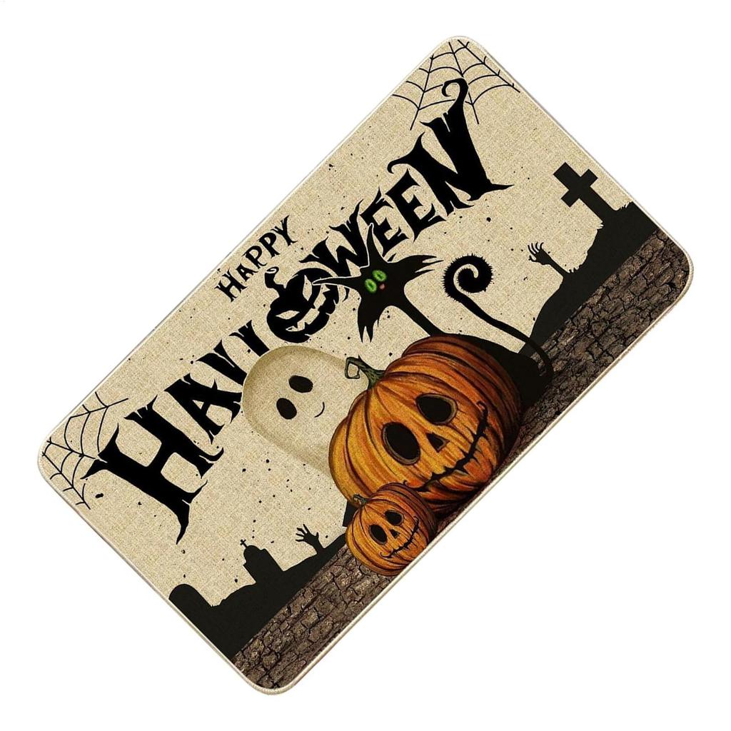 Halloween Door Mat Anti-slip Kitchen Carpet Indoor Outdoor Welcome Doormat Bedroom And Living Room Floor Mat Home Decoration