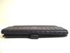 Authentic BOTTEGA VENETA Intrecciato Deep Navy Blue Leather Flap Long Wallet #a763  Refurbished