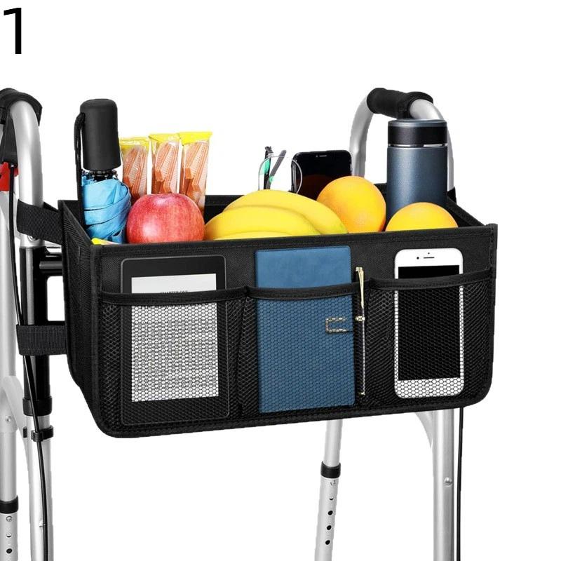 Folding Walker Storage Bag Walker Basket Walker Bag Water Walker Cup Holder Walker Basket Multifunctional
