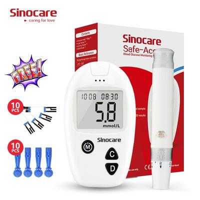 Safe Accu Glucometer Blood Glucose Monitor Diabetic Tester + Free 10 Test Strips