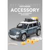 1/24 Scale Land Rover Defender Diecast Model Car: Detailed Replica with Opening Doors, Hood & Trunk,Ideal Gift for Car Lovers