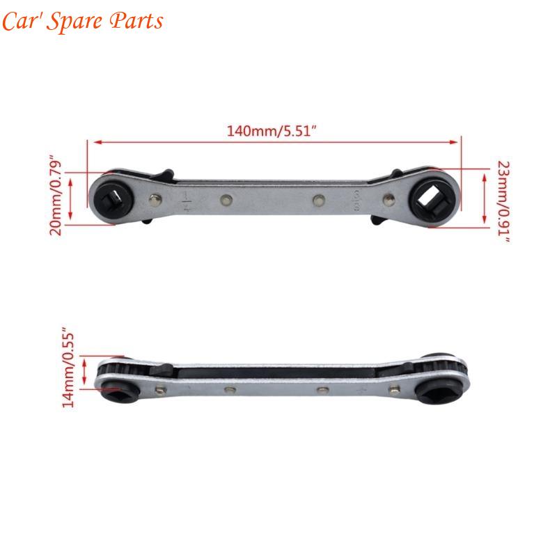 Y4UA HVAC Service Wrench Valves Cores Remover Tool & Bit Adapter Repair Accessory China Mainland