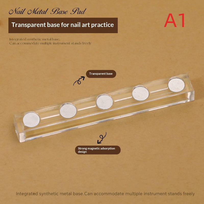 

1 Set False Nail Tip Practice Stand Base Holder Nail Art Display For Art Salon Diy & Practice A1