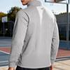 Autumn/Winter Business Casual Men's Loose-Fit Jacquard Half-Zip Sweatshirt with Small Check Collar