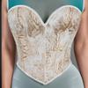 Lady Slimming Corset Elastic Rope Corset with Self Tie Rope Universal Women Banquets Dress Shirt Coat Strapless Vest