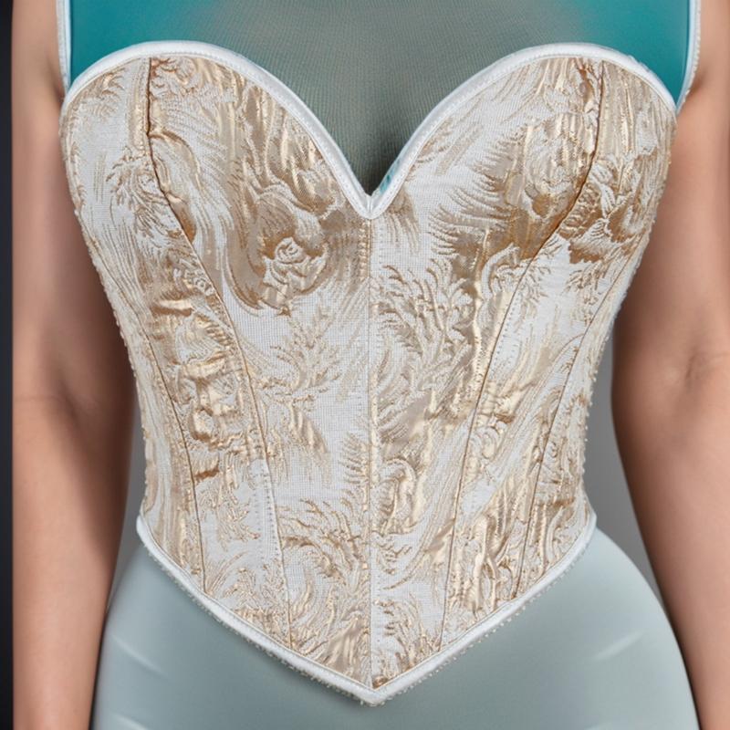 Lady Slimming Corset Elastic Rope Corset with Self Tie Rope Universal Women Banquets Dress Shirt Coat Strapless Vest