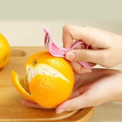 2 Pezzi Pelapatate Portatile per Frutta Pelapatate per Verdure Pelapatate in Acciaio Inossidabile Anello Pelapatate Manuale Portatile per Sbucciare Arance Patate Utensili da Cucina