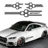 3 Stück Sechseckige Wabenstruktur Stil Auto Motorhaubenaufkleber Racing Sport Stil Vinyl Aufkleber Auto Karosserie Dekorationsaufkleber Zubehör