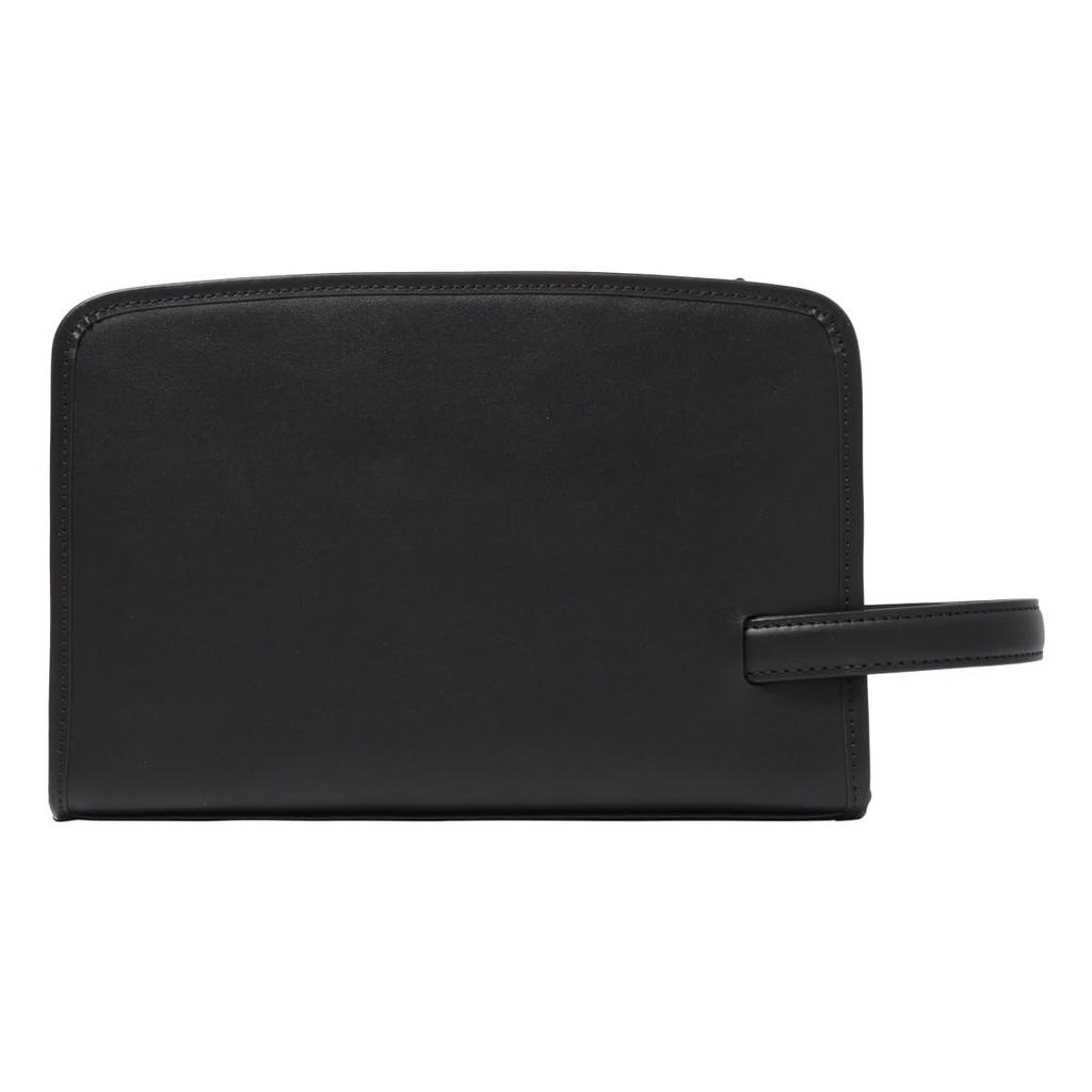 Second Bag A5 Bolton 702232 Clutch Bag Cowhide Leather Black [TAKEO KIKUCHI] Men's 01