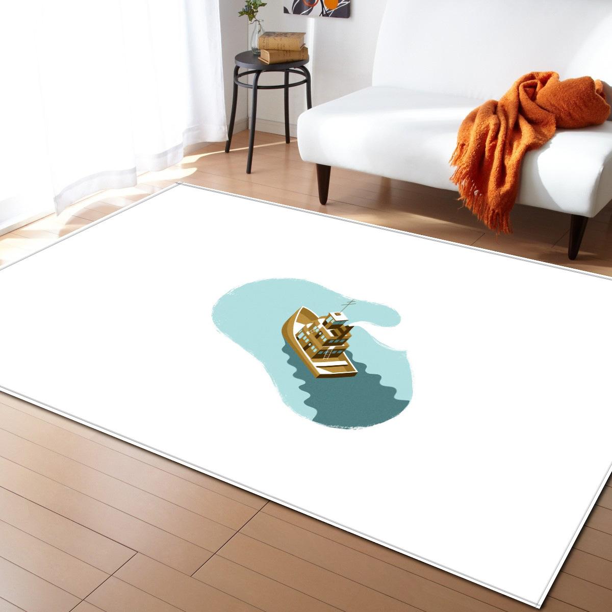 

Modern Minimalist Stormtrooper Silhouette Carpet Mat for Living Room Bedroom Dining Room Indoor Areas Home Decoration Rug 40x60cm