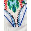 Moda Fiore sulla Spalla Costume da Bagno Intero Sexy Monospalla da Donna Body Stampato Costumi da Bagno Abbigliamento da Spiaggia per Vacanze Femminile