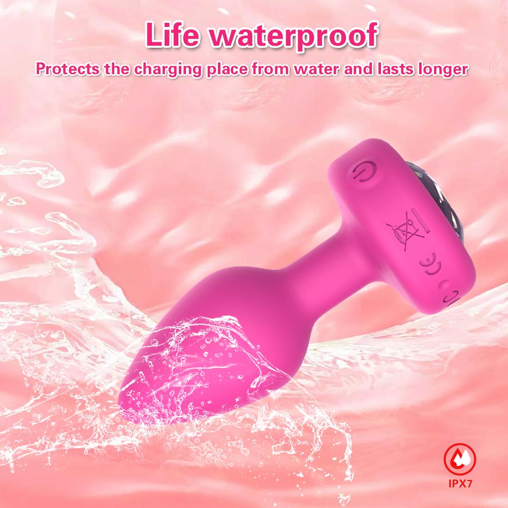 Anal Plug Vibrator for Men Butt Plug Portable Massager Wireless Remote Control Dildo Vibration Sex Toys for Male Adult Toys