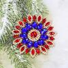 5pcs Rhinestone 11CM Sunflower Shape Crystal Diamond Bags Hat Accessories DIY Craft Wedding Gift Rhinestone Decoration