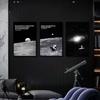 Astronaut Galaxies Wall Art Poster Moon Earth Cyberpunk Sci Fi Mural Modern Home Decor Canvas Picture Print Living Room Decorate