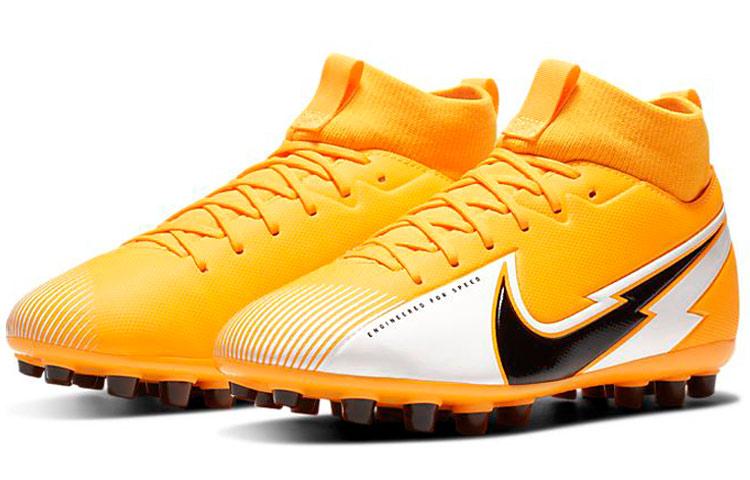 Nike Mercurial Superfly 7 Slip Resistant Cushioning Abrasion Resistant Mid Top Kids' Soccer Shoes Kids' BQ5405-801
