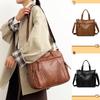 Nowa torba damska retro torba tote o dużej pojemności średnia torba dla mamy torba na ramię listonoszka plecak