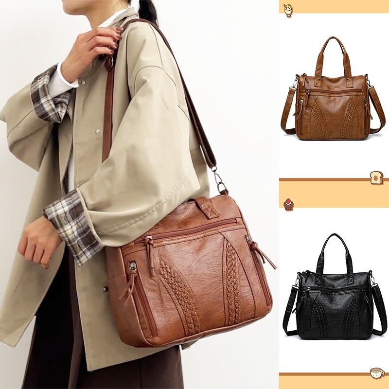 Nowa torba damska retro torba tote o dużej pojemności średnia torba dla mamy torba na ramię listonoszka plecak