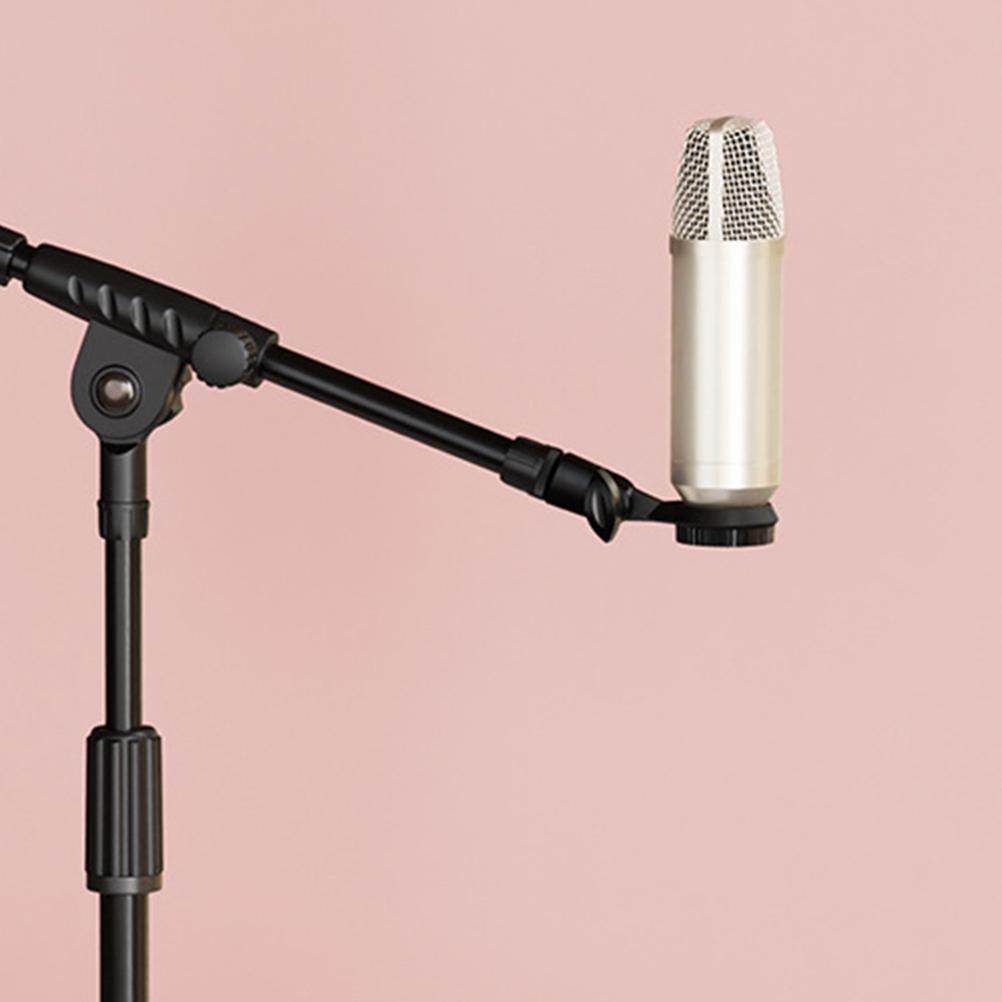 4pcs Mic Stand Clip Microphone Holder 270 Degree Rotation Standard Threaded Connection Universal Mic Clip Ring Bracket