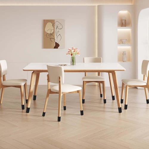 16-Pack Chair Leg Covers, Double-Layer Knit with Silicone Interior, Anti-Slip, Quiet, Scratch-Resistant, Anti-Slip, Earthquake-Proof, for Square and R