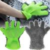 Car Wash Special Gloves Double-sided Coral Insect Car Cleaning Gloves Plush Bear Paw Car Cleaning Tools Chenille Supplies