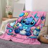 1 Stück Stitch-Druckdecke - Weiche Ganzjahresdecke für das Büro, Personalisierte Geschenkidee mit entzückendem Cartoon-Design
