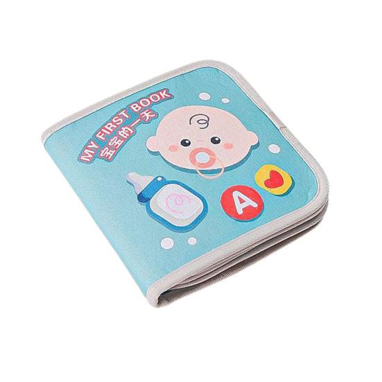 Baby Cloth Sticky Fasten Baby Soft Bite-resistant Tear-resistant Book Tape with Pocket Color Cognition Hand-eye Coordination Early
