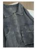 Plus Size Denim Jacket for Women: Casual Loose-Fit Slimming Retro Long Sleeve Top