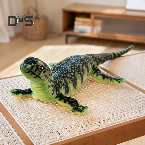 Realistic Lizard Plush Toy 29" Soft Stuffed Animal Lizard Simulation Chameleon Plushie Huggable Gift for Kids