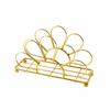 Portatovaglioli Metallico Durevole Fiore Dorato Decorativo Portatovaglioli da Tavolo Dispenser Elegante per Cucina Tavola da Pranzo