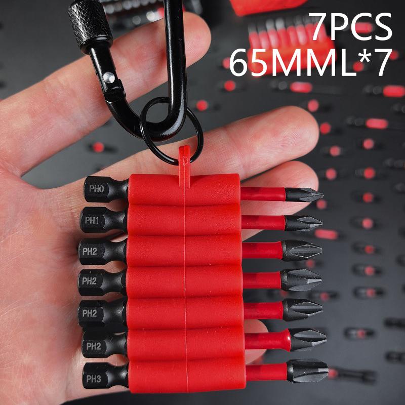 

1 Набор Магнитных S2 Стальных Мульти-Драйверных Бит И Держатель Бит Набор Ударных Бит Для Отвертки С Органайзером-Рукавом