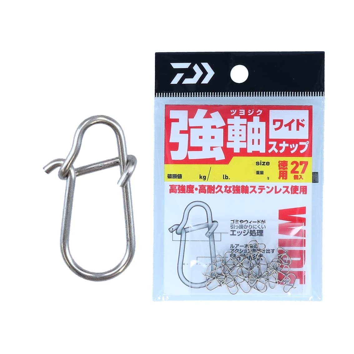 Daiwa Strong Shank Snap Wide SS Value Pack (DAIWA) серебряный