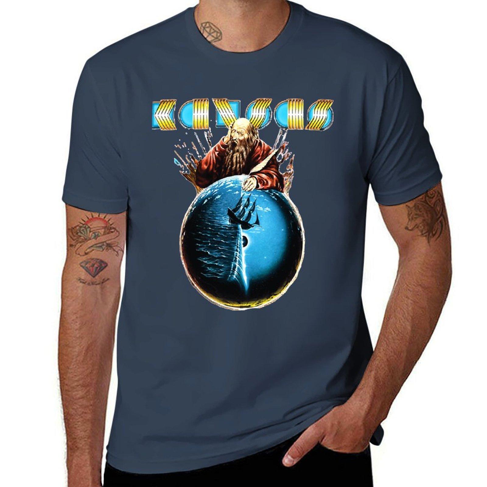 best selling kansas band TShirt Comfortable Basic Crew Neck Tee S