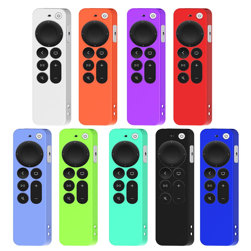 Case Portable Dustproof Soft Silicone Remote Control Cover Skin Shockproof Smart Remote Control Replacement for Apple TV 4K
