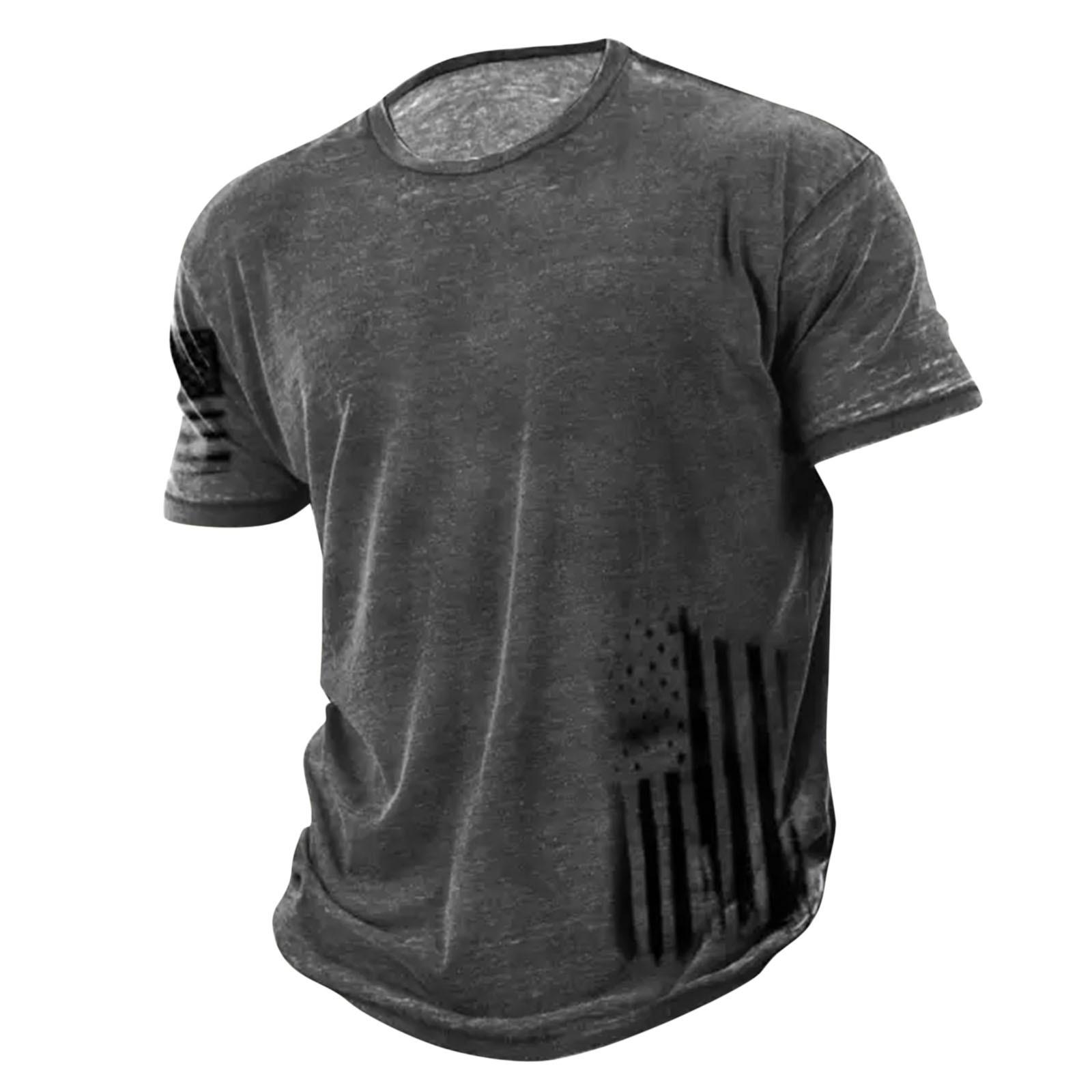 

Мужская повседневная футболка с короткими рукавами и нижней рубашкой с рукавами реглан XL