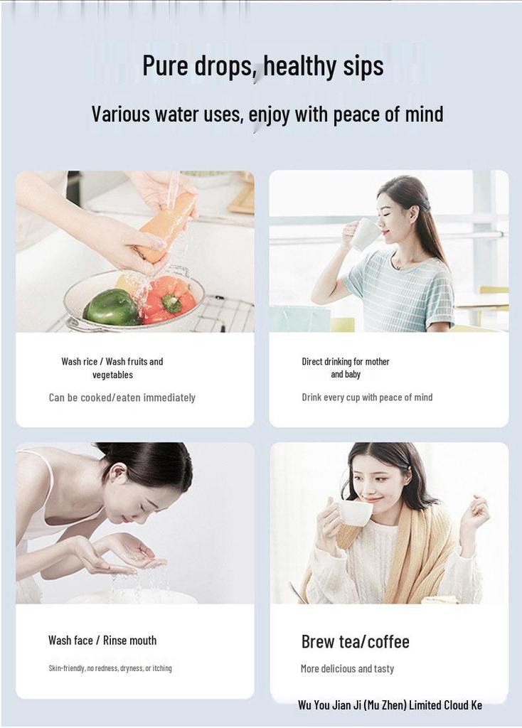 Stainless Steel 5-Level Under-Sink Tap Water Filter & Purifier for Household Kitchen