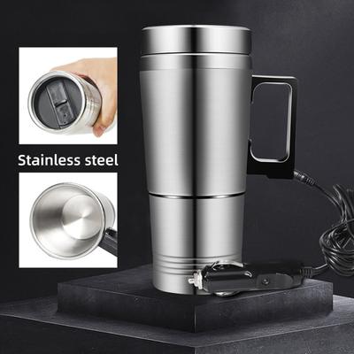 Rychlovarná konvice do auta odnímatelná Rychlý ohřev 12/24V 300ml Nerezová ocel
