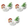 Set of 3 Chopstick Rests with Decorative Chicken Designs X X 3 Chopstick Rests by Setomonohonpo (Green) [4.2 1.5 Cm]