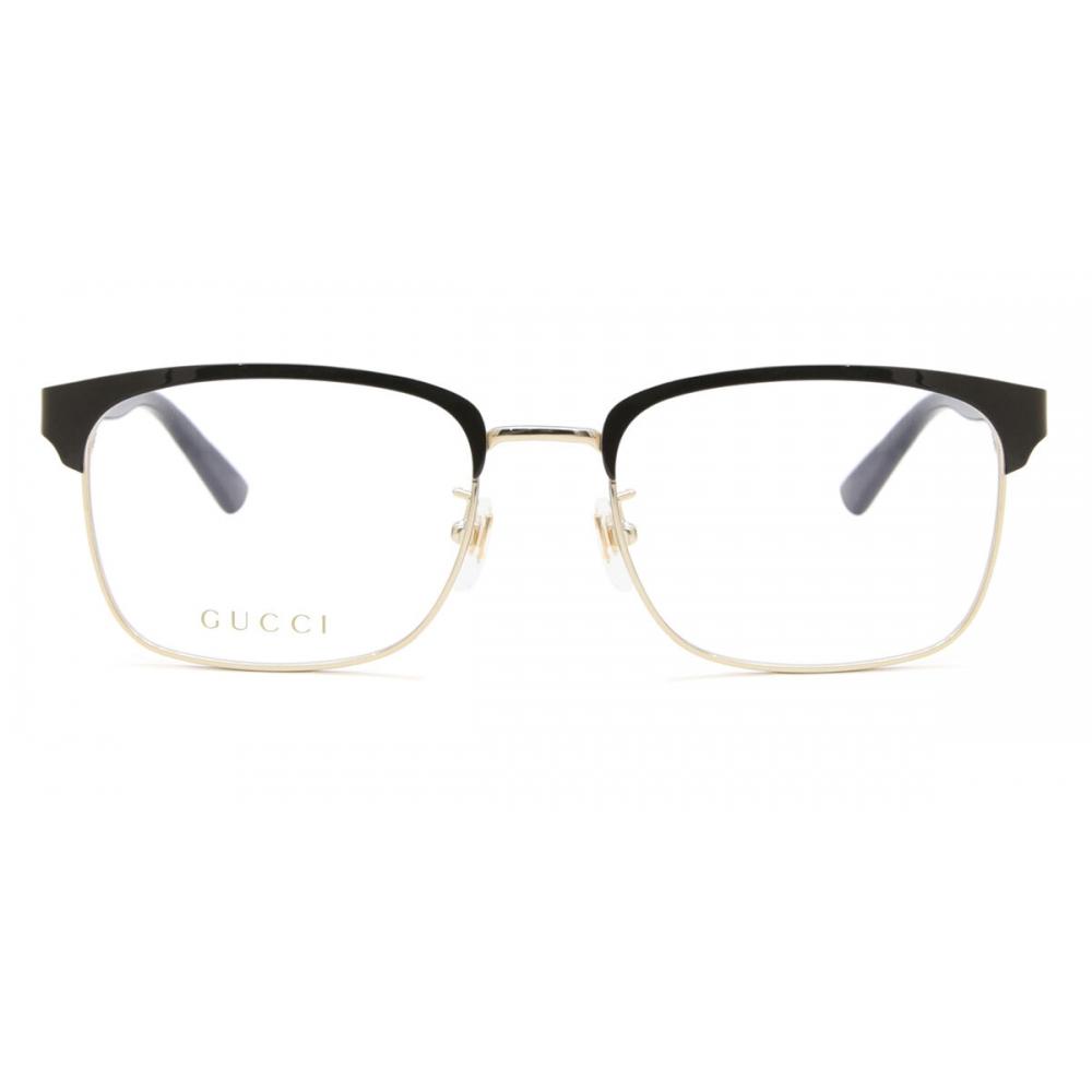 

Gucci Gg0934oa Asian Fit 005 Men Eyeglasses Black Gold/56